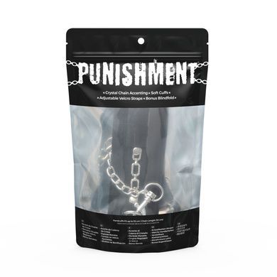 Наручники Punishment - Crystal Detail Handcuffs - Black SX2227 фото
