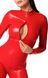 Комбінезон Noir Handmade F353 Red powerwetlook overall - 3XL