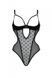 Еротичне боді Passion MARINA BODY, XXL/XXXL, black, з відкритими чашками