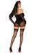 Эротический костюм черной невесты Leg Avenue Heartbreak Bride XS, боди, рукава, вуаль, чокер
