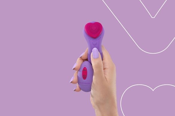 Вибратор в трусики FairyGasm HeartGem violet на магните SX0630 фото