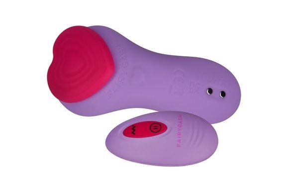 Вибратор в трусики FairyGasm HeartGem violet на магните SX0630 фото