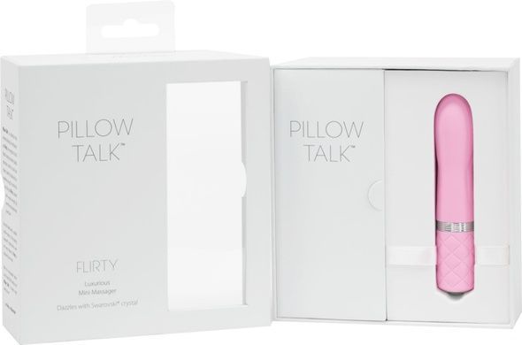 Вибратор PILLOW TALK Flirty Pink с кристаллом Сваровски SO2725 фото