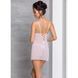 Пеньюар з вирізами на грудях, стрінги Passion LOVELIA CHEMISE XXL/XXXL, white
