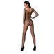 Бодистокинг Passion BS068 black, комбинезон, крупная сетка, длинный рукав One Size