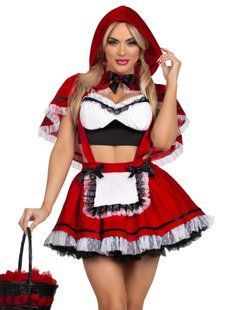 Костюм Червоної Шапочки Leg Avenue Flirty Miss Red Top and Skirt XS
