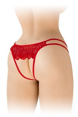 Ажурные женские трусики с доступом Fashion Secret Аннет One Size красные