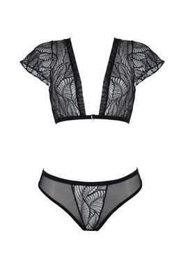 Комплект Passion LEAFA BIKINI black S/M - ECO Passion