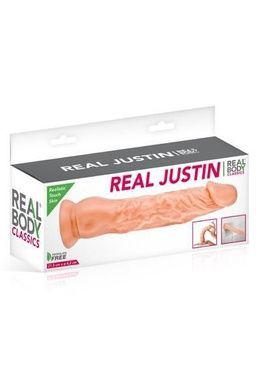 Фалоімітатор Real Body Real Justin Flesh діаметр 4,2 см SO2218 фото