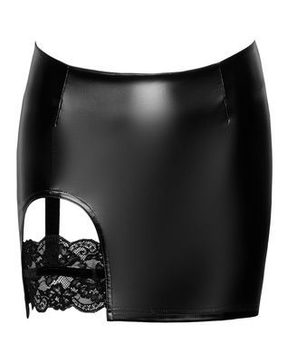 Юбка Noir Handmade F345 Powerwetlook skirt with garter - L