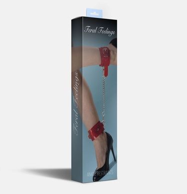 Поножи Feral Feelings - Ankle Restraints Red Trasparent SO9302 фото