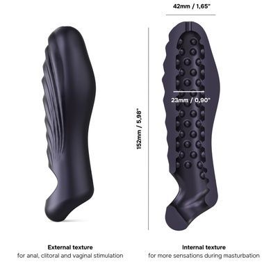 Насадка на член Manwan RYZER Black Plum SX1385 фото