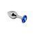 Анальная пробка Alive Mini Metal Butt Plug Blue S SO5998 фото