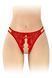 Ажурные женские трусики с доступом Fashion Secret Аннет One Size красные