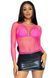 Сітчастий топ Leg Avenue Long Sleeves T-Shirts Neon Pink, One Size