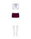 Эротический костюм студентки Obsessive Student 4 pcs costume S/M, топ, юбка, стринги, гольфы