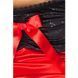 Пеньюар приталений з відкритою спиною Passion LENA CHEMISE 4XL/5XL, red, трусики
