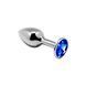 Анальная пробка Alive Mini Metal Butt Plug Blue S SO5998 фото 1
