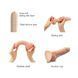Фалоімітатор Strap-On-Me Sliding Skin Realistic Dildo Vanille S SO6251 фото 3