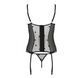 Корсет с подвязками, стринги Passion LOVELIA CORSET L/XL, black