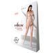Бодистокинг Passion BS068 white, комбинезон, крупная сетка, длинный рукав One Size