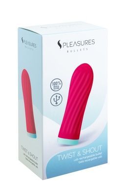 Вибропуля S Pleasures Bullets Twist & Shout Cerise ярко-розовая SX1605 фото