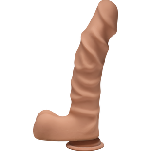 Фаллоимитатор Doc Johnson D Ragin D 9 Inch With Balls ULTRASKYN Caramel диаметр 5,1 см SO3554 фото