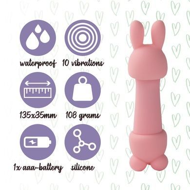 Минивибратор FeelzToys Mister Bunny Pink SO4437 фото
