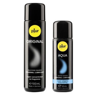 Набір лубрикантів pjur 30th Anniversary Gift Set: Original 100 мл та Aqua 30 мл SX2799 фото