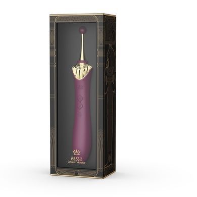 Вибратор Zalo Bess 2 Velvet Purple с подогревом 4 насадки SO8237 фото