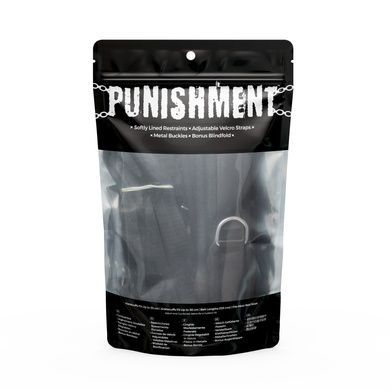 Растяжка на кровать Punishment - 5-Piece Bed Restraint Kit - Black SX2229 фото