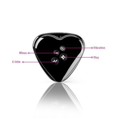 Вібратор для клітора з електростимуляцією Mystim Heart's Desire Black Edition SO8146 фото
