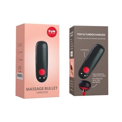 Віброкуля Fun Factory Massage BULLET чорна SX0948 фото
