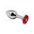 Анальна пробка Alive Mini Metal Butt Plug Red M SO5999 фото