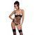 Корсет с подвязками, стринги Passion LOVELIA CORSET S/M, black