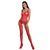 Бодістокінг Passion ECO BS005 red, щільний, відкритий доступ, імітація підв&rsquo;язок