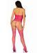Кружевной бодистокинг с открытым доступом Leg Avenue High neck lace bodystocking One size Raspberry