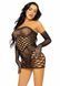Бодістокінг Leg Avenue 2 PC Tube dress and gloves OS Black