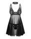 Бебі-дол Obsessive Donarella babydoll & thong XS/S чорний