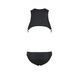 Чоловіче шкіряне боді Passion 056 ADAM XXL/XXXL Black, заклепки