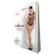 Бодістокінг з доступом Passion BS086 black, вертикальна сітка, виріз на спинці One size