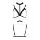 Бюстгальтер-стрепы с чокером Passion Exclusive SHELLY BRA S/M, black