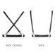 Портупея Bijoux Indiscrets MAZE - X Harness Black, екошкіра