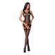 Бодистокинг Passion BS066 One Size, Black, комбинезон, имитация чулок и пояса с гартерами