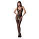 Бодистокинг Passion BS069 black, комбинезон, имитация чулок и боди One Size