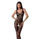 Бодистокинг Passion BS069 black, комбинезон, имитация чулок и боди One Size