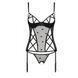Корсет с подвязками, стринги Passion LOVELIA CORSET S/M, black