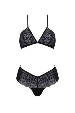 Комплект Passion KERRIA BIKINI black, L/XL, бралет і трусики-бікіні