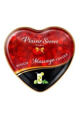 Массажная свеча-сердце Plaisirs Secrets Мохито 35 мл SO1869 фото
