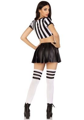 Костюм рефері Leg Avenue Time Out Referee M, кроп-топ спідниця свисток